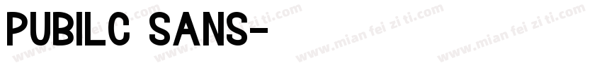 pubilc sans字体转换